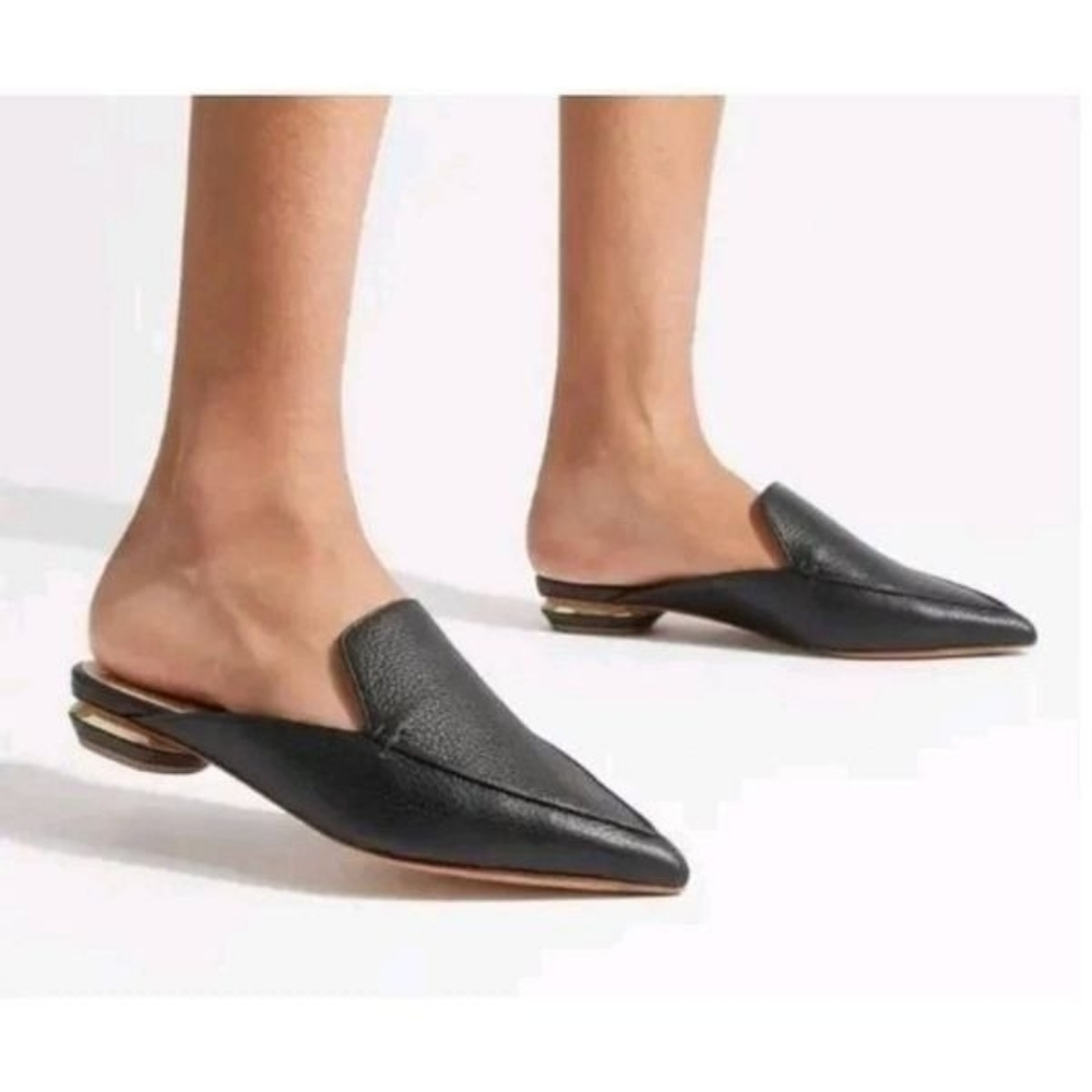 Nicholas Kirkwood Black Beya Mules